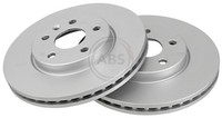 2X A.B.S. Bremsscheibe Beschichtet 18034 FüR Opel Chevrolet Aveo P10 Astra Cruze
