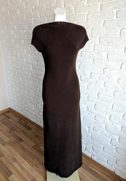 Women Max Mara Dress Brown Angora 38 / M / 46