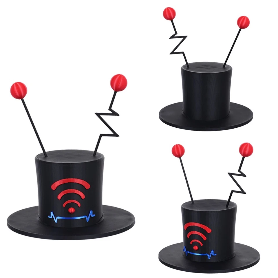 Anime Vox Cosplay Sombrero Azul Gorra Fiesta Carnaval Halloween Tocado Navidad Regalo Accesorios Foto 2 de 4