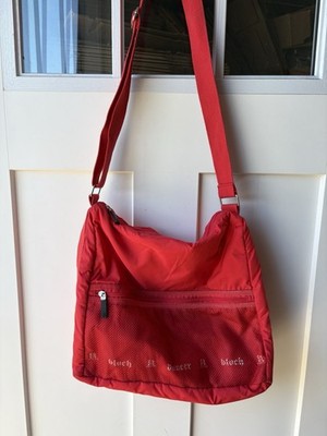 Bloch Dance Crossbody Bag Red Zip Lightweight  Bag