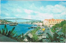 Curacao Caribbean Island Postcard Harbor Entrance To Willemstad Showing Punda