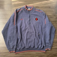 Vintage 00s Nike Illinois Fighting Illini quarter zip sweatshirt Sz XL