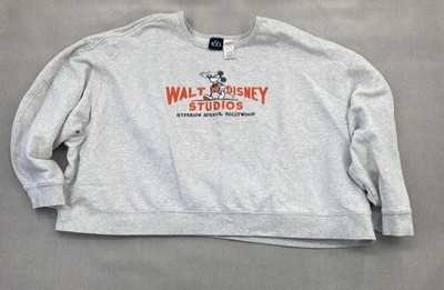 Mickey 3/4 Sleeve Cropped Sweatshirt Disney 100 The Eras Collection Studio