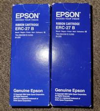 2-Pack of Genuine Epson ERC-27b Black Ribbon Cartridge for TM290, TM295