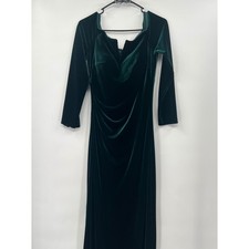 X by Xscape Womens Velvet Off-The-Shoulder Maxi Dress size 10