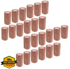 Vet Wrap Tape, 3 Inch Brown, 24 Rolls, Pet Bandage