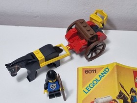 Lego Vintage Set Legoland Castle 6011 Black Knight's Treasure, with instructions