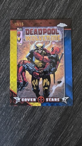 2025 Topps Chrome Deadpool Cover Stars Deadpool & Wolverine #/15 *CS-18*