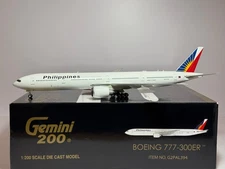 Gemini Jets 1:200 Philippine Airlines Boeing 777-300ER RP-C7776 current colors