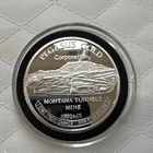 1987 Pegasus Horse Gold Montana Tunnels Mines 1 Oz .999 Silver Proof Round