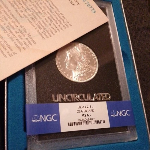 silver lot including a MS 63 CC  for Palace properties