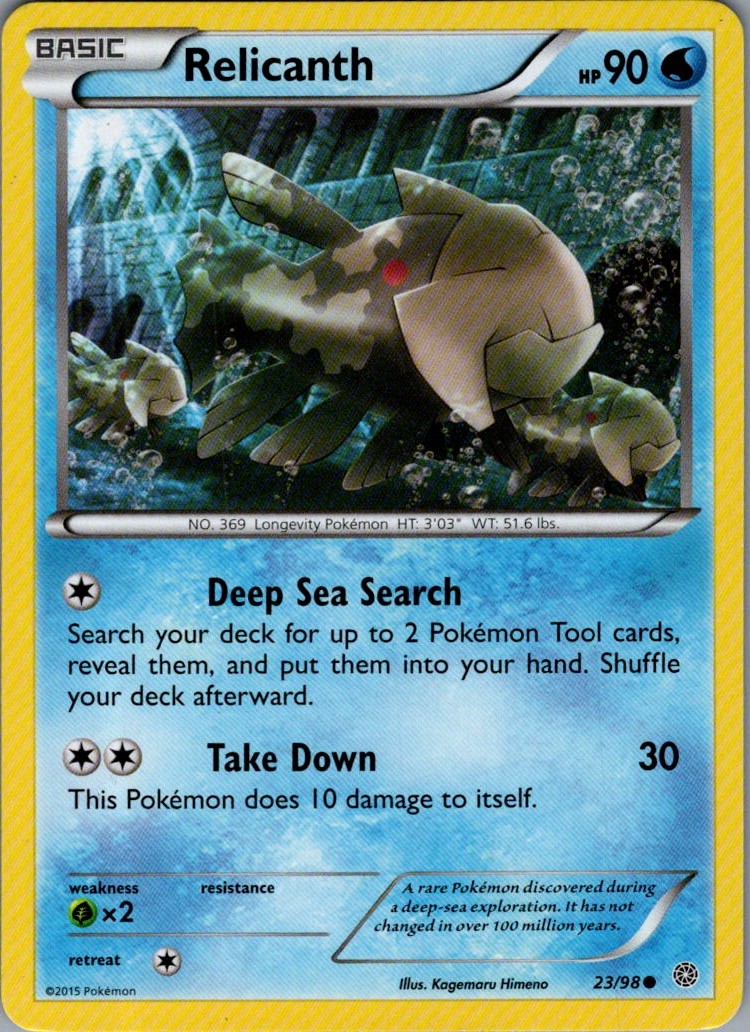 Relicanth Common XY - Ancient Origins 23/98 NM