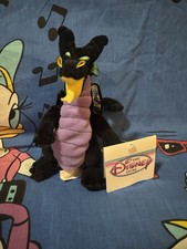 Disney Store Maleficent Dragon Sleeping Beauty Bean Bag Plush NWT Vintage B202
