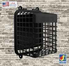 Cubierta de tapa de campana de escape de ventilación de conducto para secadora con persianas de pared al aire libre protector contra plagas aves negro