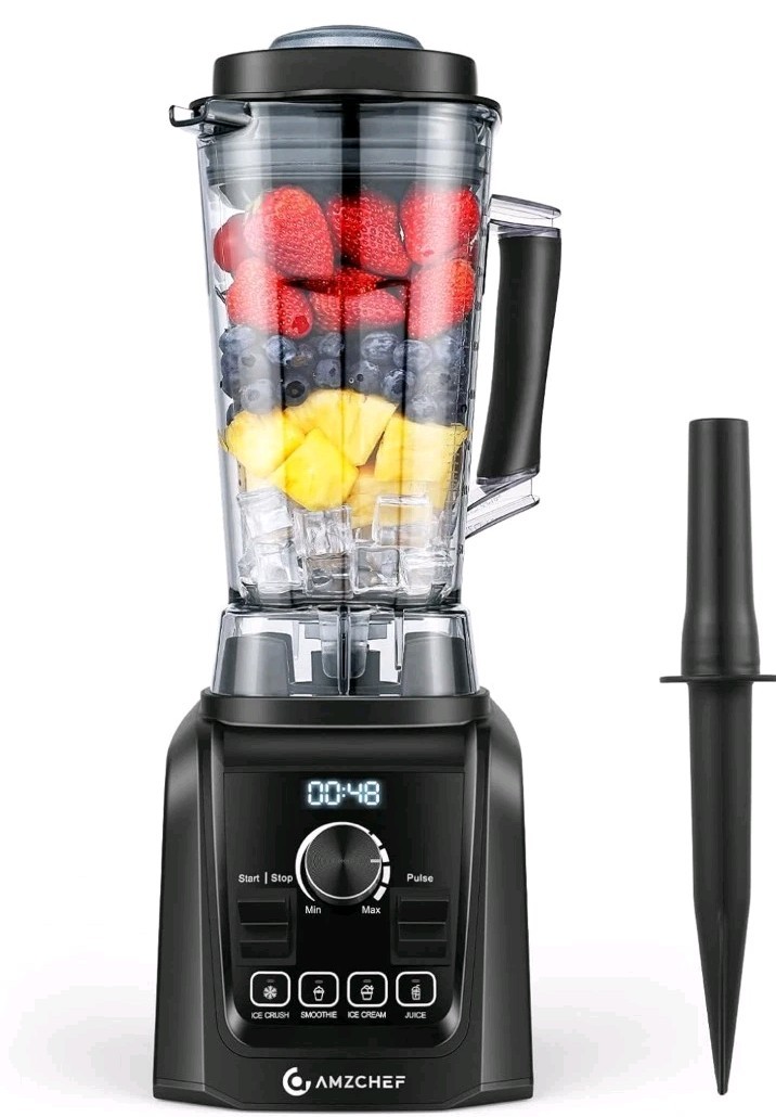AMZCHEF Hochleistungsmixer 4-in-1 32000 UPM, 2L Kapazität