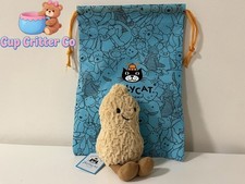 Jellycat AMUSEABLE PEANUT Authentic Soft Plush Toy Fun CUTE Food Collectible NWT