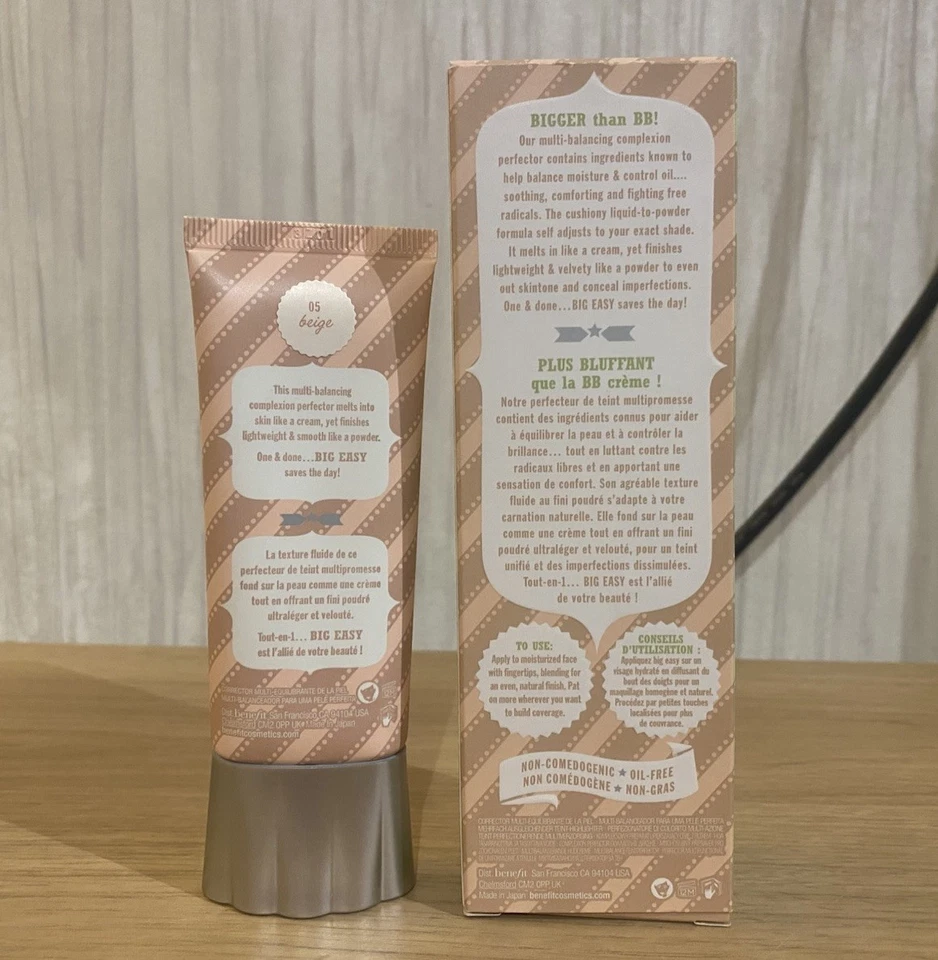 Benefit Big Easy Bigger Than BB - Liquid to Powder Foundation 05 Beige 35ml NEW - Image 2 of 4