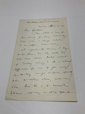 CIVIL WAR ABOLITION THE NATION NY EDITOR W.P. GARRISON LETTER 1881 NOTE FORWARDE