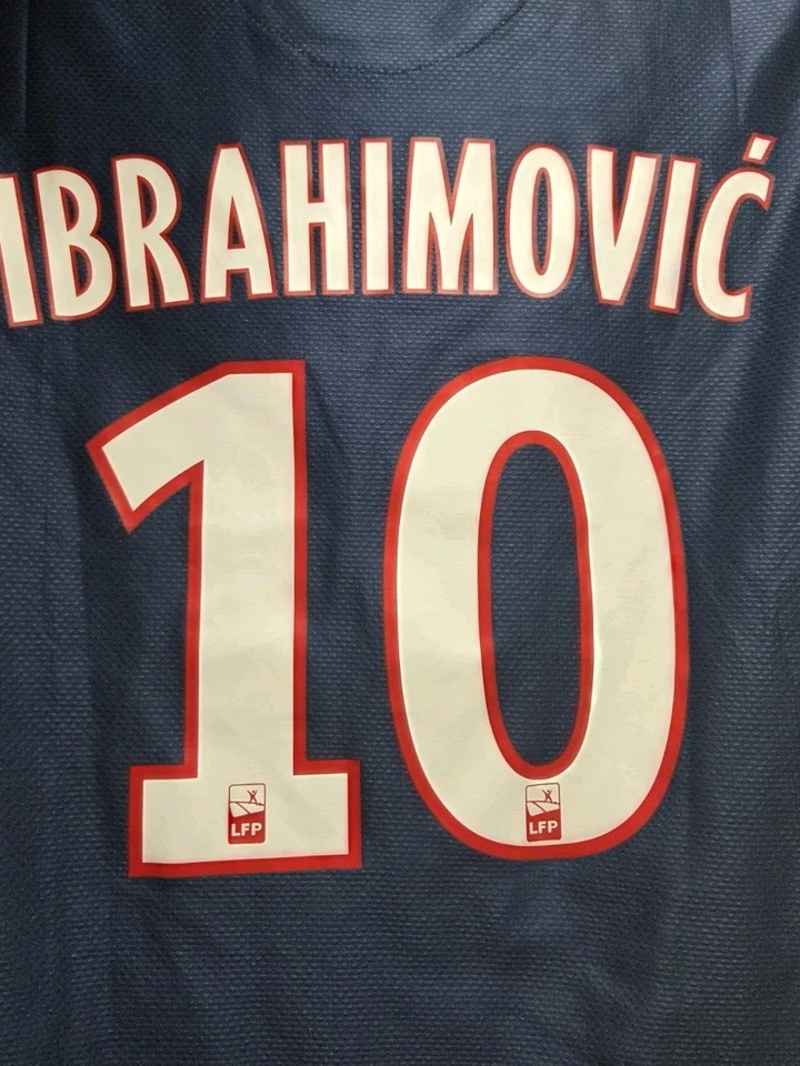 2012/2013 Nike Paris Saint Germain PSG Zlatan Ibrahimovic Home Jersey Size S - Image 2 of 4
