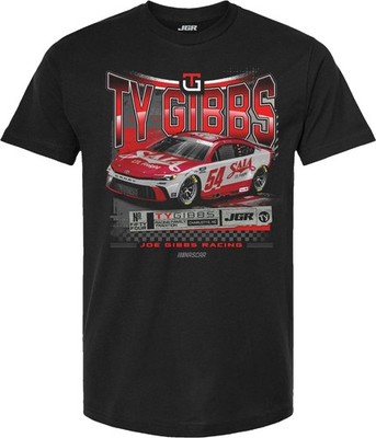Ty Gibbs #54 Saia Nascar Downforce Black Short Sleeve Tee Shirt New