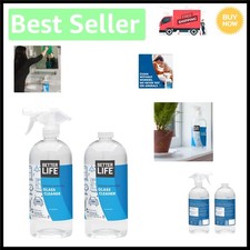 Natural Streak-Free Glass Cleaner, 32oz Pack of 2 - Gentle  Effective