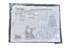 Craftways Santa's Wish Dresser Scarf #540067 NEW