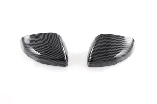 Par de tapas de tapa de espejo retrovisor lateral de fibra de carbono ABS para Kia Carnival 2021 2022 - Imagen 7 de 7