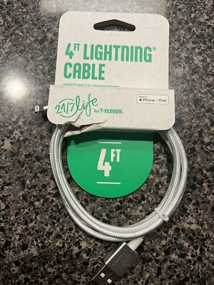 24/7Life 7-Eleven Lighting Charging Cable 4ft iPhone and iPad