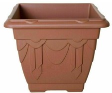 Square Round Plastic Design Plant Pot Garden Flower Water Indoor Outdoor Planter