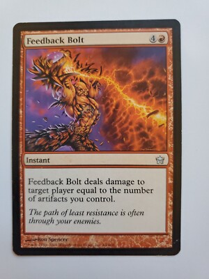 MTG Magic The Gathering Card Feedback Bolt Instant Red Fifth Dawn 