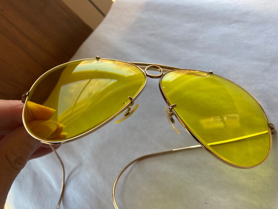 vtg-ray-ban-b-l-1-10-12k-gf-kalichrome-bullet-hole-shooter-sunglasses-w