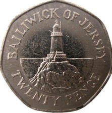 Jersey Coin 20p Pence 2012 New UNC From Bag  Lighthouse La Corbiére Rock Light