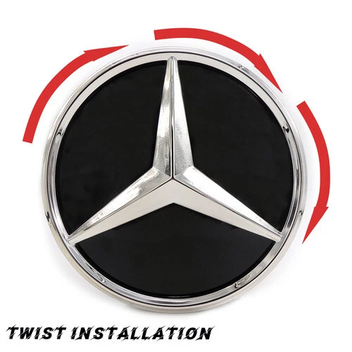Espejo tipo giro coche LED estrella logotipo emblema rejilla insignia luz para Mercedes Benz Foto 3 de 4