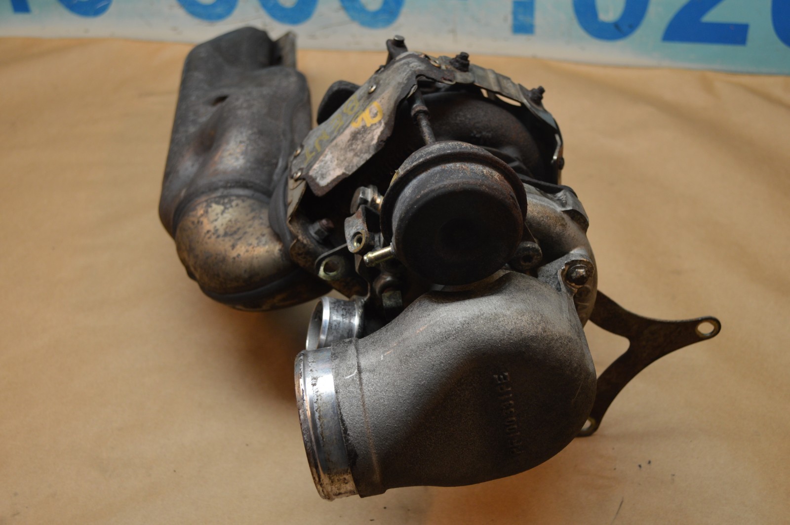 2006 BENTLEY ARNAGE LEFT TURBO W/ EXHAUST MANIFOLD ASSEMBLY COMPLETE PF100647PE
