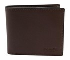 NEW! Mahogany COACH Men's Double Billfold Sport Soft Calf Wallet F75084