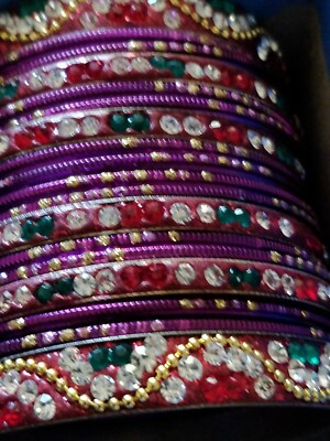 INDIAN BANGLES SET COLOR FULL INSIDE