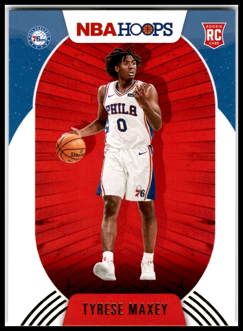 2020-21 Panini Hoops #207 Tyrese Maxey Winter RC Rookie