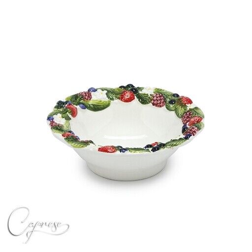 Bassano Mail order cheap ceramics hand painted bowl 16 fruit motif from overseas cm italy