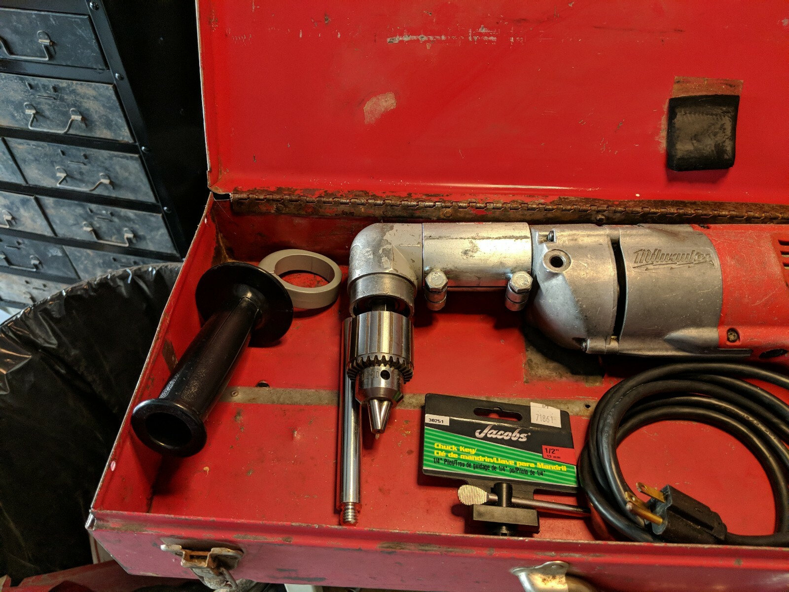 Milwaukee 1/2 Right Angle Drill 11011 eBay