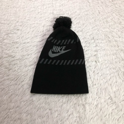 NWT Nike Beanie Hat Black Gray | eBay