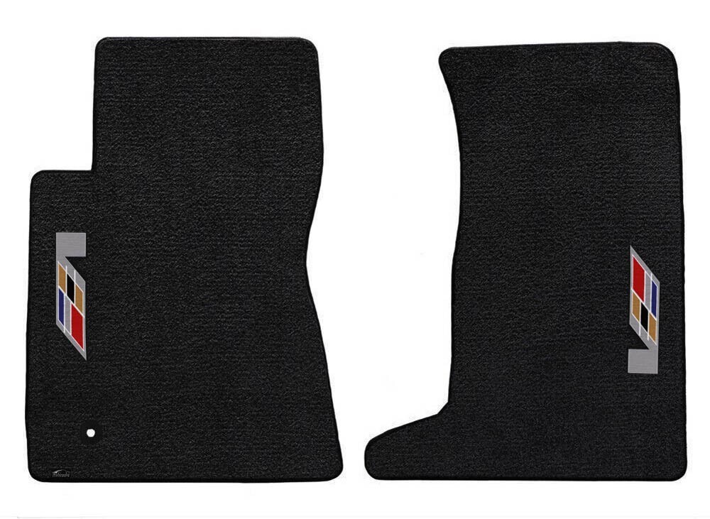 NEW! Black Floor Mats 2011 - 2015 Cadillac Coupe CTS V Series Flag