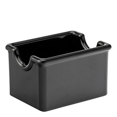Sugar Caddy for Kitchens Plastic 20 Packets Black Small