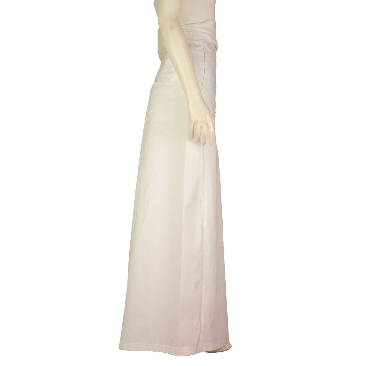 パンツ BALLANTYNE Women Straight Pants V1T050 14CHP98006 WHITE Ballantyne High-Rise Wide Leg Pants w/ Tags, White, Size: M
