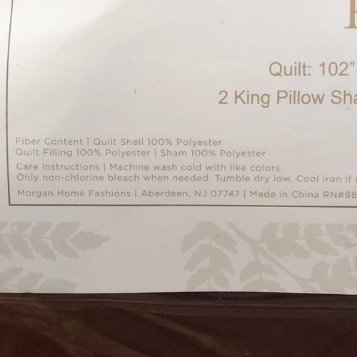 Blissful Living King Sz Reversible Quilt Set 3-pc Burgundy Navy Soft Cozy NEW - Picture 6 of 7