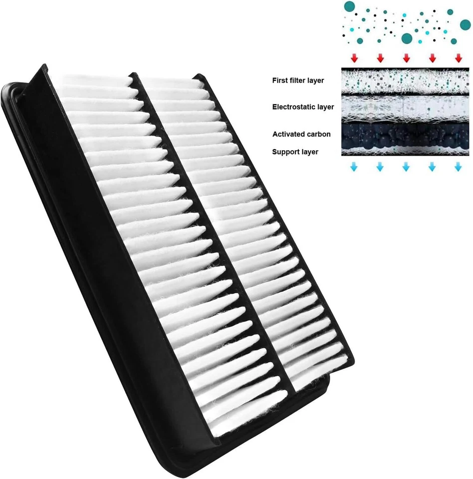 Filtro de aire del motor CA11259 NAPE07 para Mazda 3 2014-2018, 2012-2018 Mazda 3 Sport Foto 2 de 4