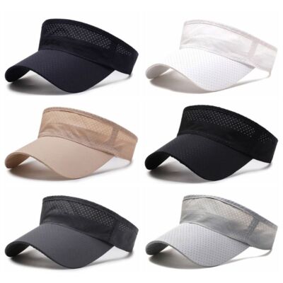 Damen Herren Sun Visor Cap Sonnenschild Schirmkappe Golfcap Tennis Sonnenschut )