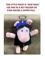LLAVERO ESTE CERDITO SE HA IDO CERDO SALVAJE/TAL VEZ LO USE COMO PELUCHE TIRADOR DE CREMALLERA