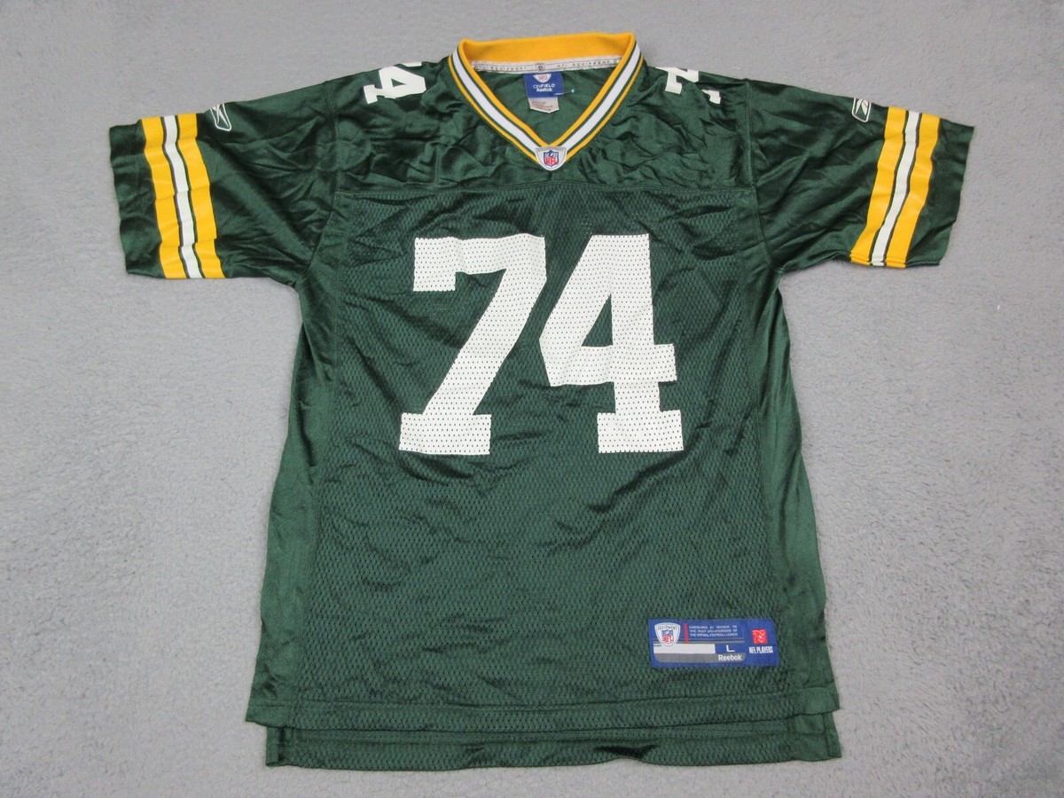 Aaron Kampman Green Bay Packers Jersey Boys Large Green NFL Football Reebok