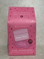 NCLA Beauty Sweet Dreams Set Pink Champagne Lip Mask & Eye Mask 0.5 Oz NIB