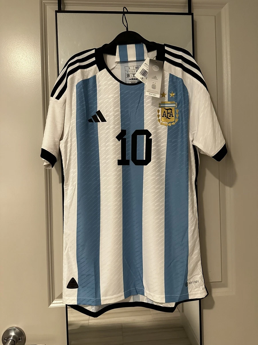 Authentic Messi #10 Argentina Home Jersey 2022 By Adidas